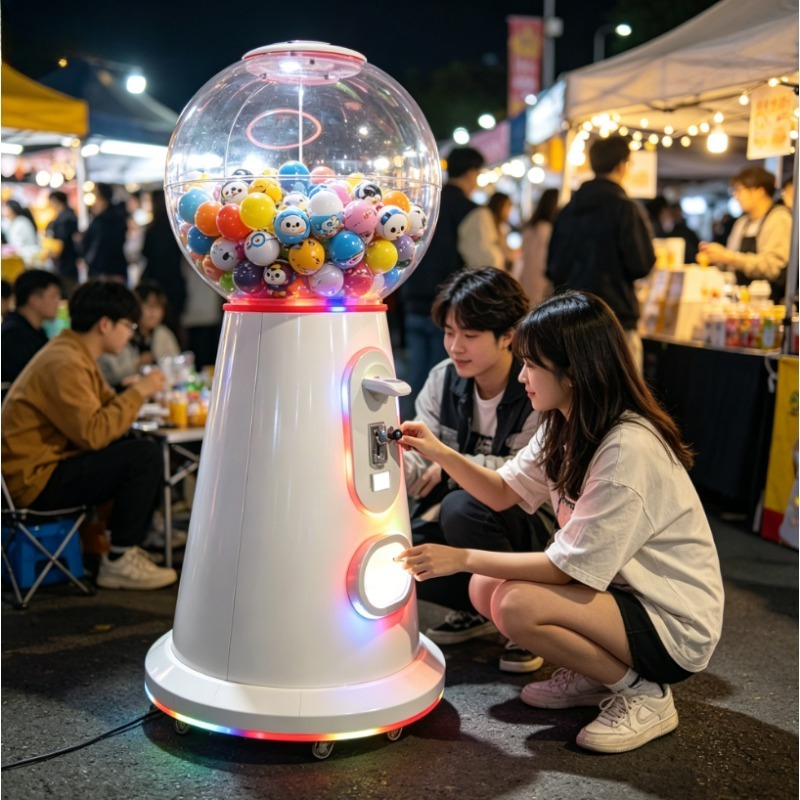 Arcade Vending Machines - ตู้กาชาปองหยอดเหรียญแบบกำหนดเองได้, เครื่องจ่ายของเล่นแคปซูลลูกบอลขนาดใหญ่ 75 มม. 100 มม.