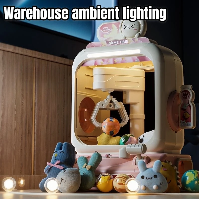 Arcade Vending Machines - เครื่องเกมคีบตุ๊กตาอิเล็กทรอนิกส์ ปรับระดับได้ พร้อมเสียงเพลง ของขวัญวันเกิดสำหรับเด็ก