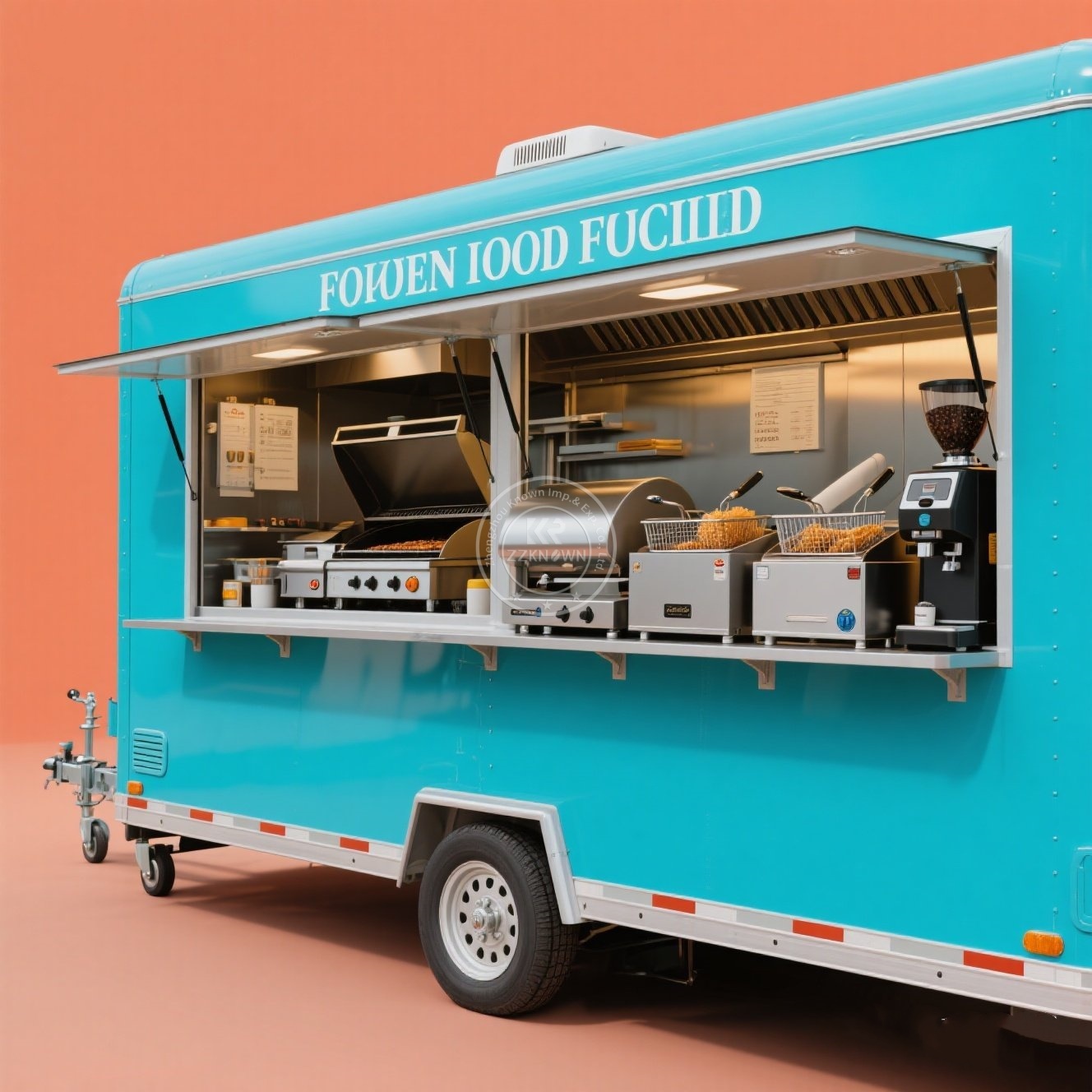 ออกแบบใหม่ Ice Cream Kiosk Fas - Hot Dog Vending Cart บทวิจารณ์และราคา