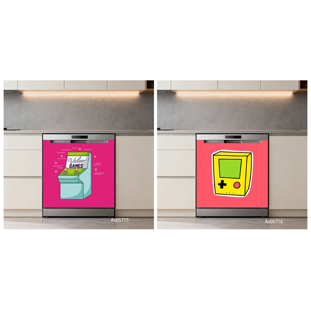 สติกเกอร์ติดประตูเครื่องล้างจา - Arcade Game Cabinet บทวิจารณ์และราคา